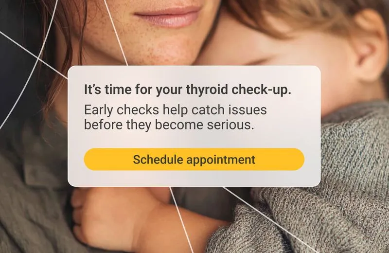 Appointment notification mockup